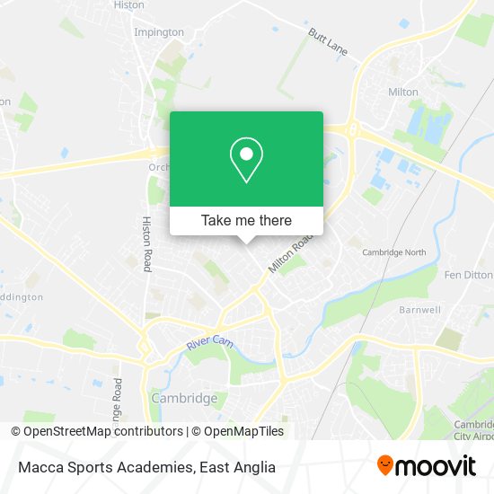 Macca Sports Academies map