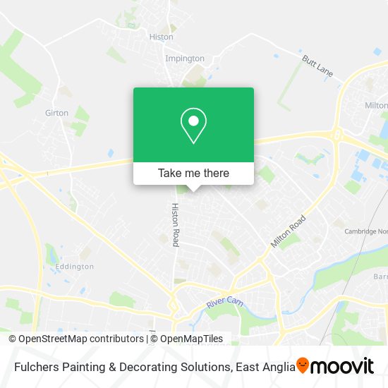 Fulchers Painting & Decorating Solutions map