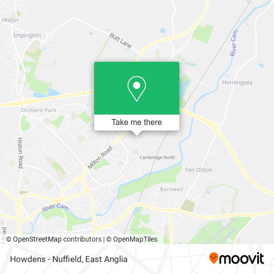Howdens - Nuffield map