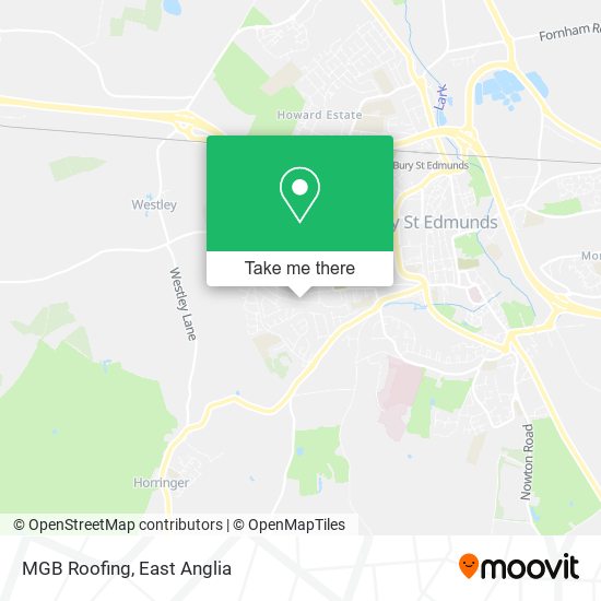 MGB Roofing map