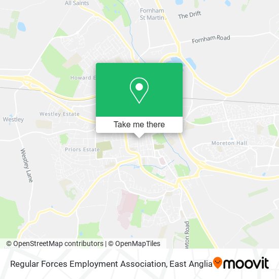 Regular Forces Employment Association map