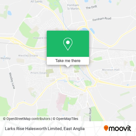 Larks Rise Halesworth Limited map