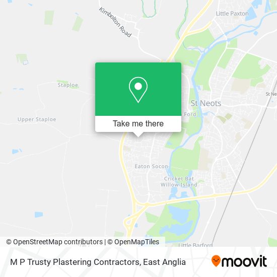 M P Trusty Plastering Contractors map