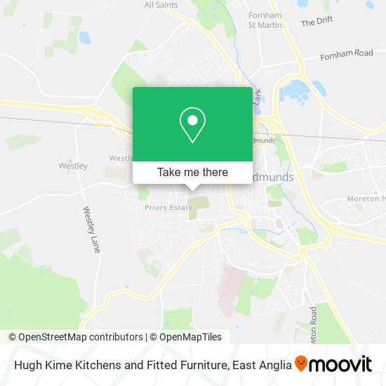 Hugh Kime Kitchens and Fitted Furniture map