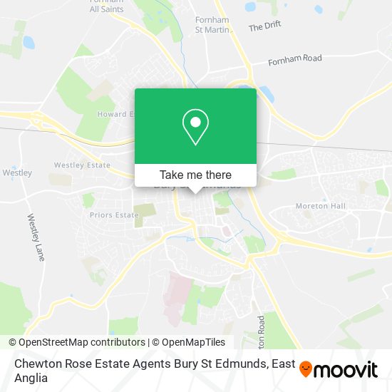 Chewton Rose Estate Agents Bury St Edmunds map