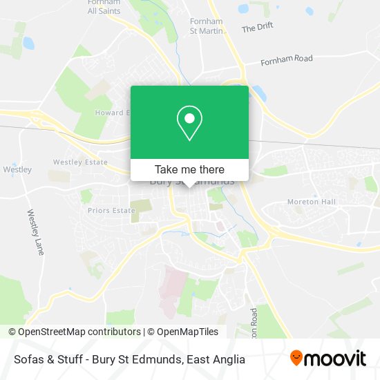 Sofas & Stuff - Bury St Edmunds map