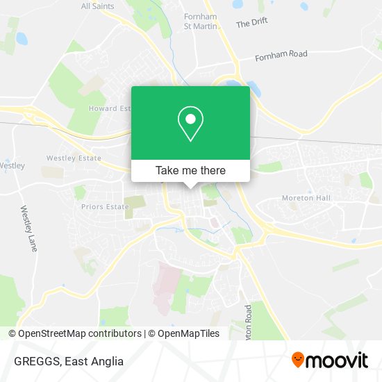 GREGGS map