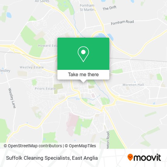 Suffolk Cleaning Specialists map