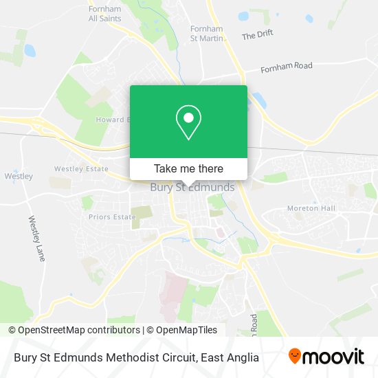 Bury St Edmunds Methodist Circuit map