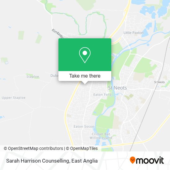 Sarah Harrison Counselling map