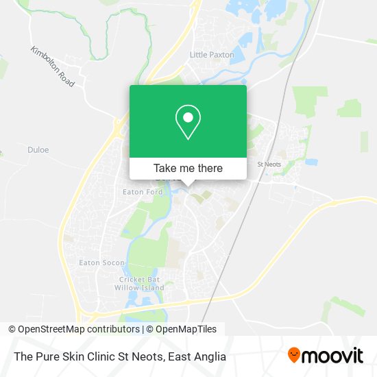 The Pure Skin Clinic St Neots map