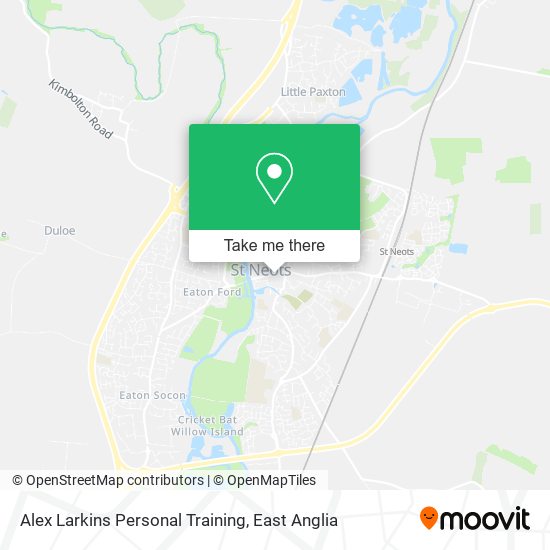 Alex Larkins Personal Training map