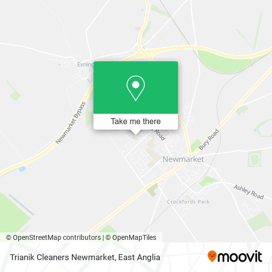 Trianik Cleaners Newmarket map