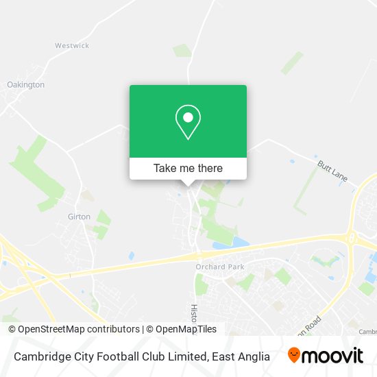 Cambridge City Football Club Limited map