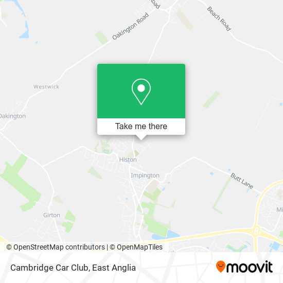 Cambridge Car Club map