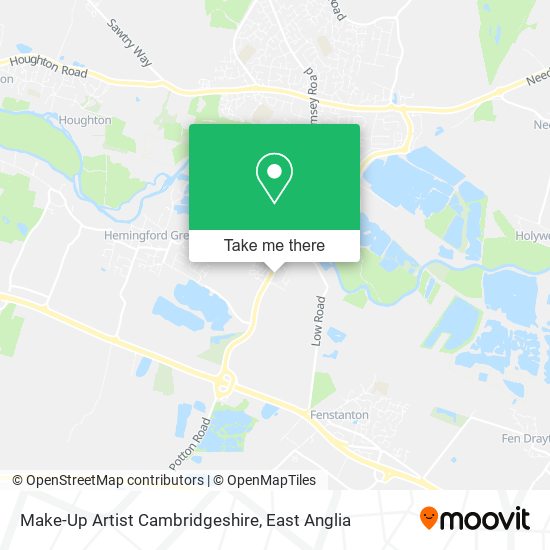 Make-Up Artist Cambridgeshire map