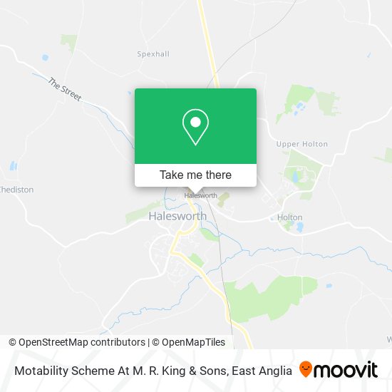 Motability Scheme At M. R. King & Sons map