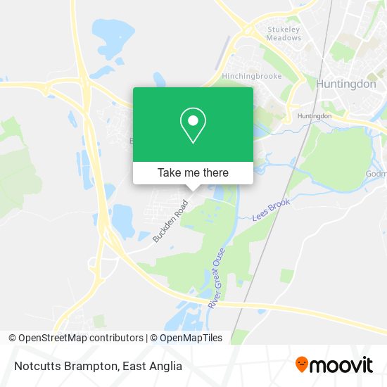 Notcutts Brampton map