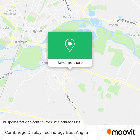 Cambridge Display Technology map