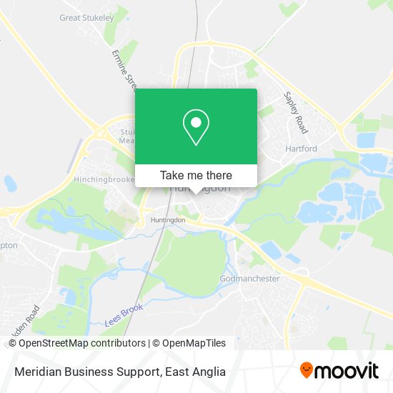 Meridian Business Support map