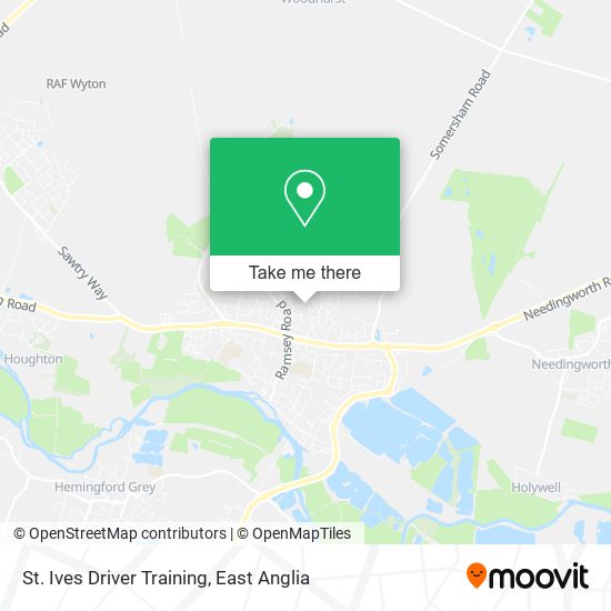 St. Ives Driver Training map