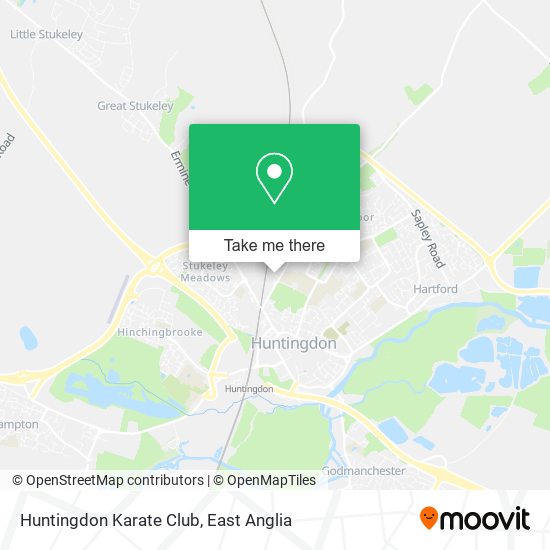 Huntingdon Karate Club map
