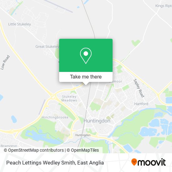 Peach Lettings Wedley Smith map