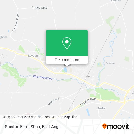 Stuston Farm Shop map