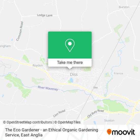 The Eco Gardener - an Ethical Organic Gardening Service map