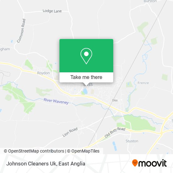 Johnson Cleaners Uk map