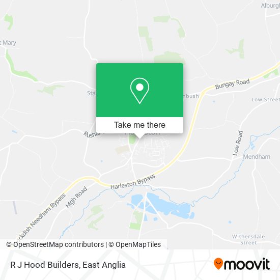 R J Hood Builders map