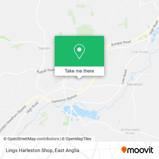 Lings Harleston Shop map