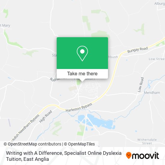 Writing with A Difference, Specialist Online Dyslexia Tuition map