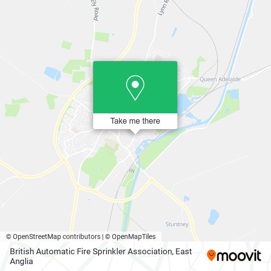 British Automatic Fire Sprinkler Association map