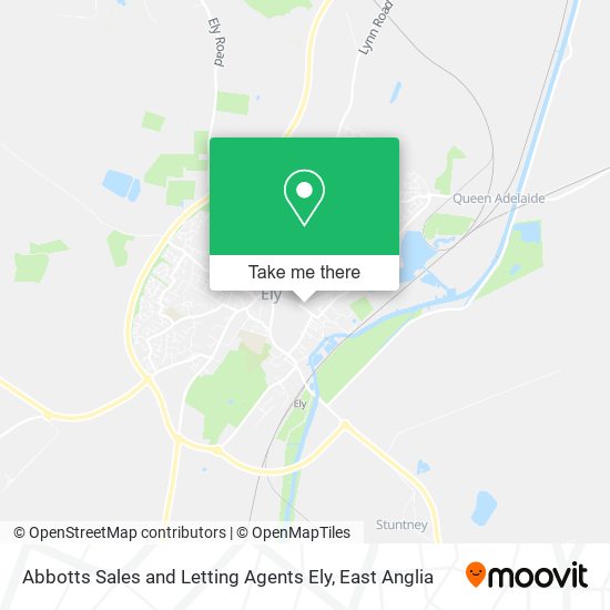 Abbotts Sales and Letting Agents Ely map