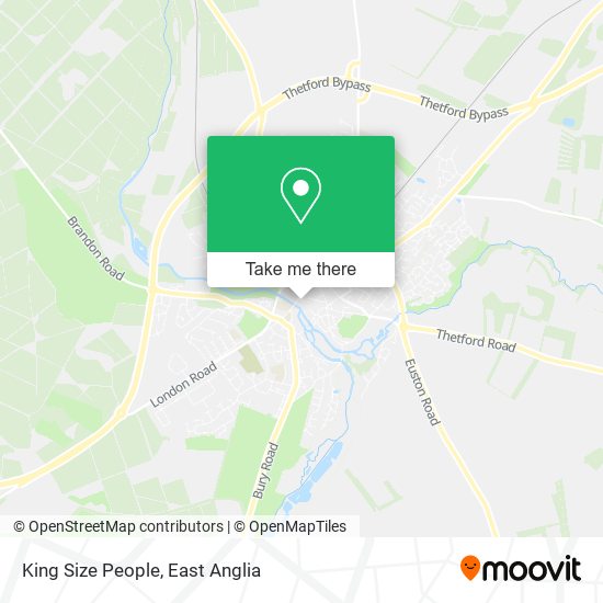 King Size People map