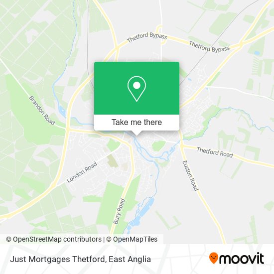 Just Mortgages Thetford map