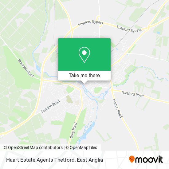 Haart Estate Agents Thetford map