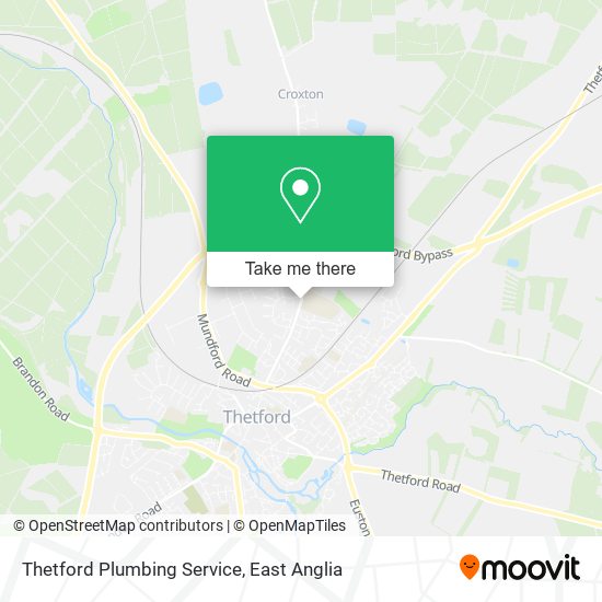 Thetford Plumbing Service map