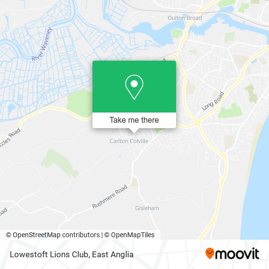 Lowestoft Lions Club map