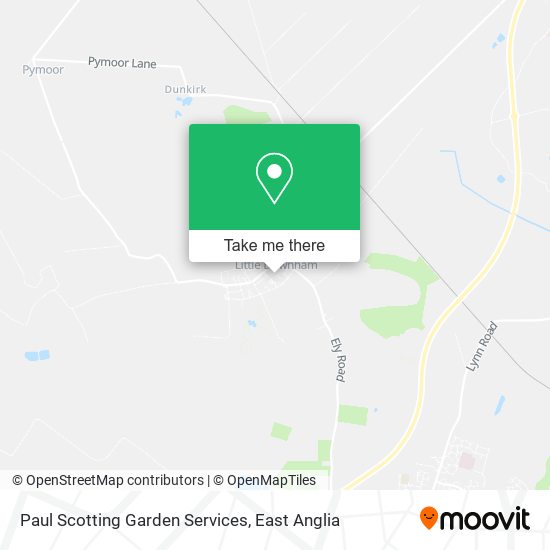 Paul Scotting Garden Services map