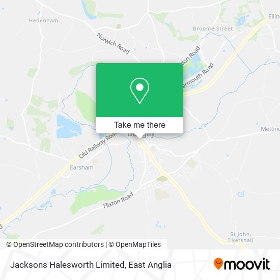 Jacksons Halesworth Limited map