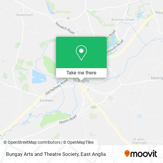 Bungay Arts and Theatre Society map