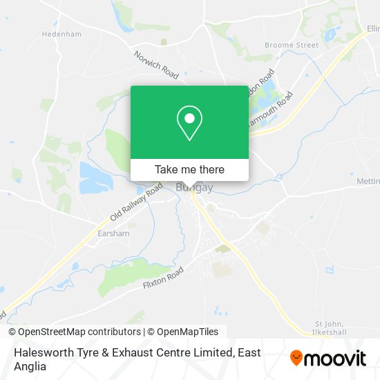 Halesworth Tyre & Exhaust Centre Limited map