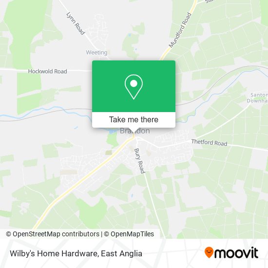 Wilby's Home Hardware map