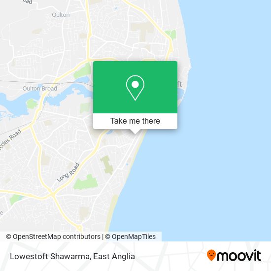Lowestoft Shawarma map
