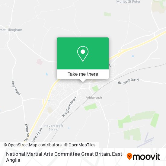 National Martial Arts Committee Great Britain map