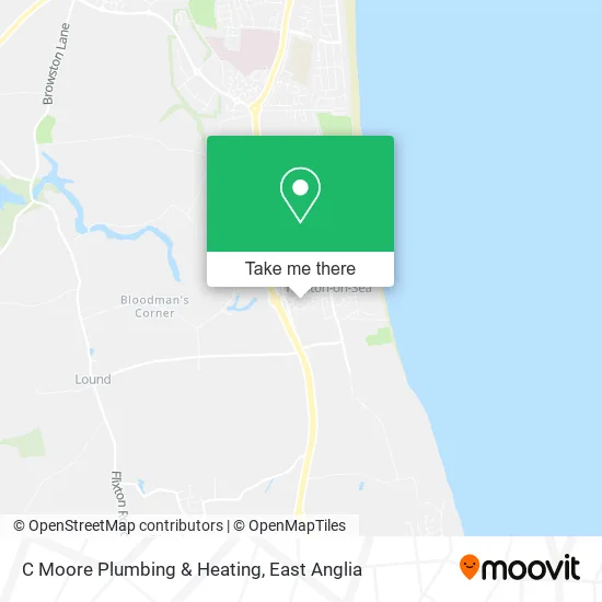 C Moore Plumbing & Heating map