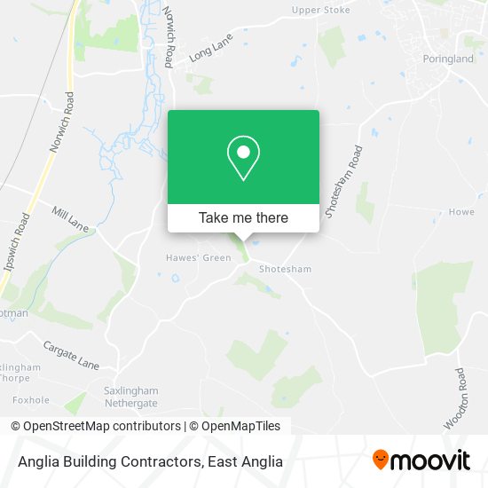 Anglia Building Contractors map