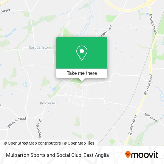 Mulbarton Sports and Social Club map